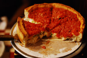 deep dish pizza